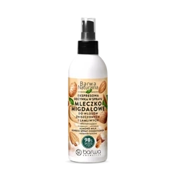 Barwa Naturalna Odżywka Mleczko Migdałowe w Sprayu dla Włosów Zniszczonych 200ml