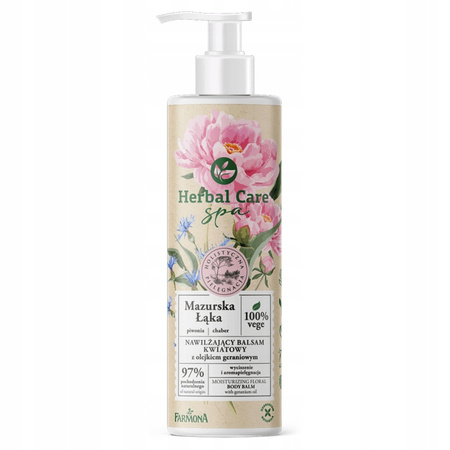 Farmona Herbal Care SPA Nawilżający balsam kwiatowy MAZURSKA ŁĄKA z olejkiem geraniowym 400 ml