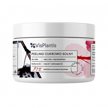 Elfa Pharm Green Pharmacy Peeling Cukrowo-solny Olej z Róży + Olej z Bawełny 200 ml