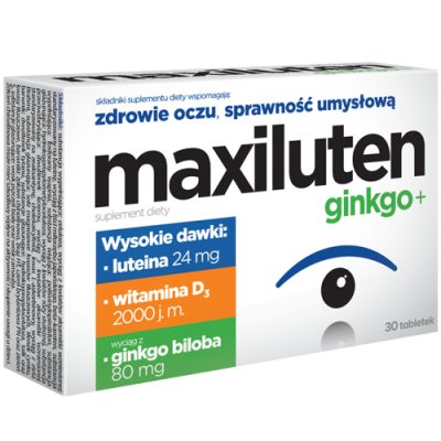 Aflofarm Maxiluten ginkgo+vit D3 2000 j.m.