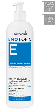 Pharmaceris Emotopic Kremowy Żel Myjący Pod Prysznic 400 ml