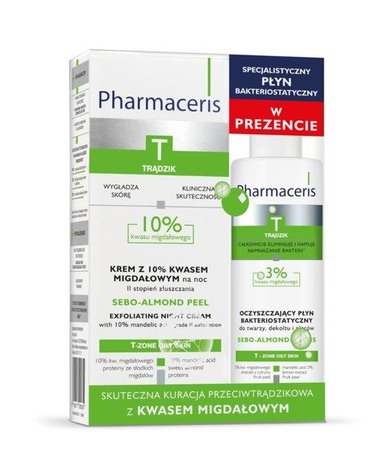 Pharmaceris T Krem Na Noc II Stopień Złuszczenia 10% 50 ml+Plyn Bakteriostatyczny Gratis