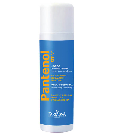 Farmona PANTENOL Spray Pianka do twarzy i ciała regenerująco-łagodząca 150 ml