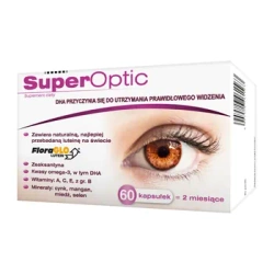 Polpharma SuperOptic DHA przyczynia się do prawidłowego widzenia 60kapsułek