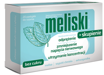 Meliski + Focus Supports Maintaining Concentration 20 Pieces