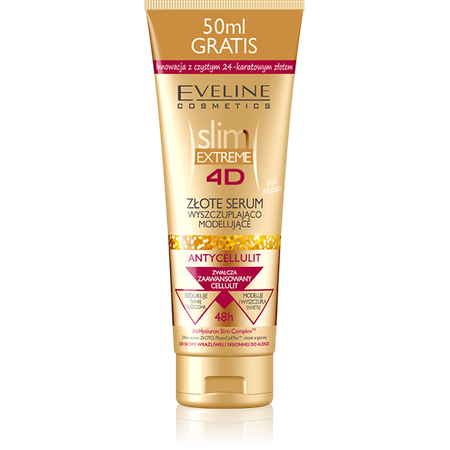 Eveline Złote Serum Wyszczuplające - Modelujące Slim Extreme 4D 250 ml