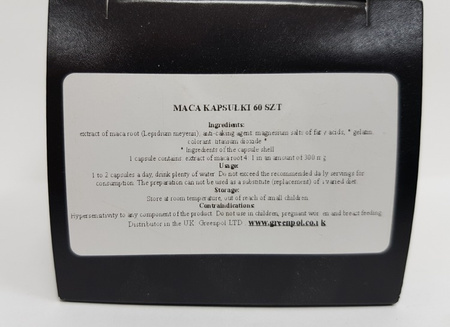 EkaMedica Kapsułki Maca 60 sztuk