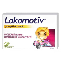 Lokomotiv Pastylki do ssania na złe samopoczucie lokomocyjne u dzieci 6 pastylek