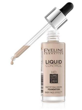 Eveline Liquid Control Mattifying Drops Foundation Podkład Do Twarzy Vanilla Beige 32ml 