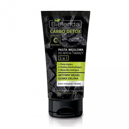 Bielenda Pasta Węglowa Do Mycia Twarzy 3w1 150g