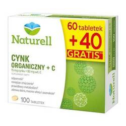 Naturell Cynk Organiczny Z Witaminą C 1000 tabl.