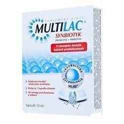 Multilac Synbiotic Capsules 10 PCS