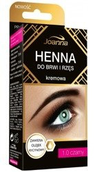 JOANNA Kremowa henna do brwi i rzęs 1.0 czarny 15 ml