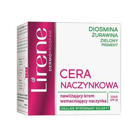 Lirene Cera Naczynkowa Nawilżający Krem Na Dzień 50ml