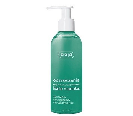 ZIAJA Liście Manuka Żel myjący normalizujący na dzień / na noc 200 ml