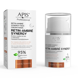 APIS Retin Ambre Synergy Kremo-Maska z Retinolem i Kwasem Bursztynowym dla Skóry Suchej Dojrzałej na Noc 50 ml