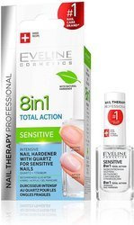 Eveline Total Action Sensitive 8w1 Skoncentrowana odżywka do paznokci wrażliwych 12 ml