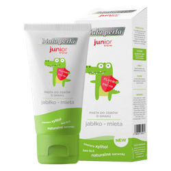 Biała Perła Junior pasta do zębów dla dzieci 6-12 lat o smaku jabłko-mięta 75 ml