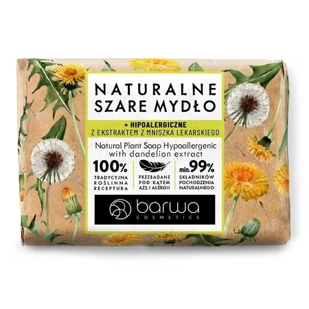 BARWA Naturalne Szare Mydło z ekstraktem z mniszka lekarskiego 90 g