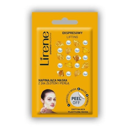 Lirene Napinająca Maska z 24k Złotem I Perłą 10g