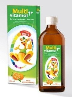 Multivitamol 1+ Syrop Witaminowy Z Żelazem Wzmacniający Odporność 250 ml