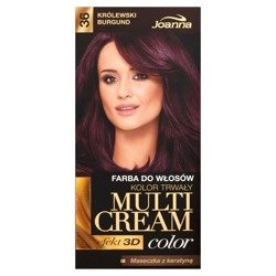 Joanna Multi Cream Color  Farba Królewski Burgund 36