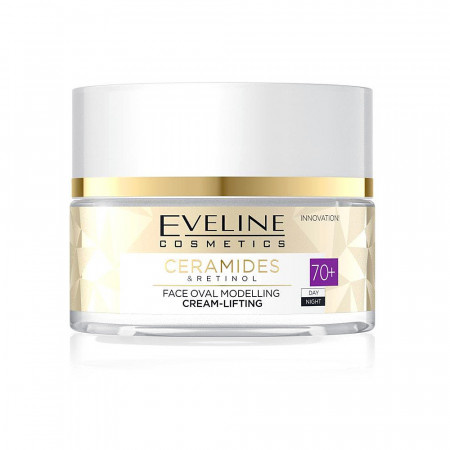 EVELINE Ceramides & Retinol Modelujący owal twarzy Krem Liftingujący 70+ 50 ml