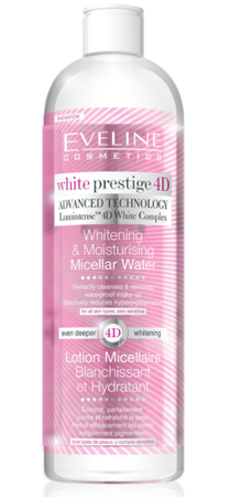 Eveline White Prestige 4D Wybielająca Nawilżająca Woda Micelarna 500ml