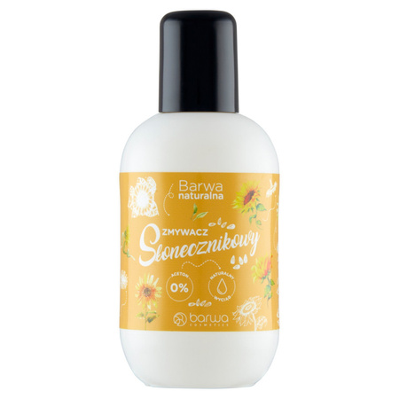 Barwa Naturalna Bezacetonowy zmywacz do paznokci Słonecznikowy 100 ml