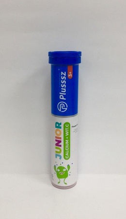 Plusssz Calcium Witamina C Junior 3+ 20 tabl. Dla Dzieci 