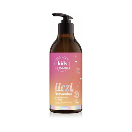 OnlyBio Body in Balance Kids Liczi i Pomarańcza żel do mycia ciała dla dzieci 400 ml
