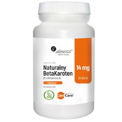 Natural BetaCarotene 14 mg (ProVitamin A), 100 vegan tablets