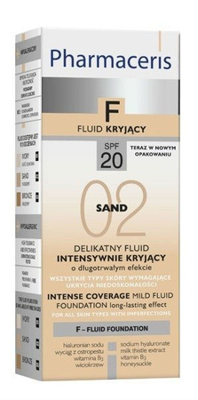 Pharmaceris Intensively Opaque Fluid SPF20 02 Sand 30ml