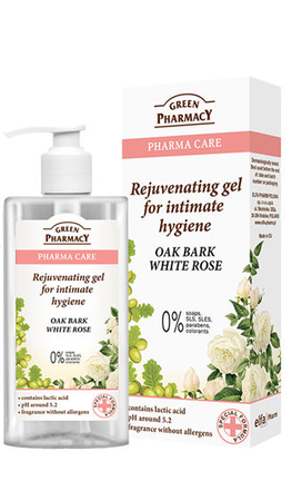 Green Pharmacy Pharma Care Intimate Hygiene Gel Oak Bark White Rose 300ml