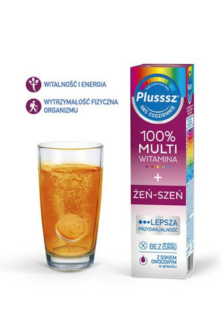 PLUSSSZ MULTIWITAMINA + ŻEŃ-SZEŃ 20 SZT.