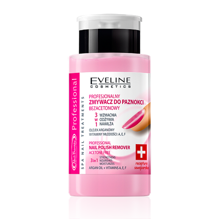 Eveline Nail Therapy 3w1 profesjonalny zmywacz do paznokci Bezacetonowy 190 ml