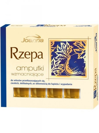 Joanna Turnip Ampoules To Strengthen Thin Greasy Hair 4pcs.