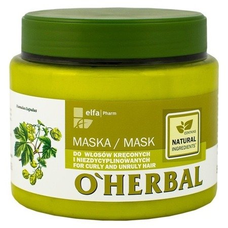 Efla Pharm O'Herbal Maska Do Włosów Kręconych I Niezdyscyplinowanych Chmiel 500ml