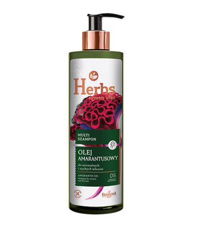 Farmona Herbs Multi szampon Olej Amarantusowy do normalnych i suchych włosów 400ml