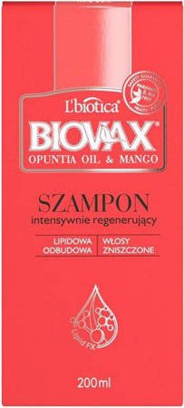 L'biotica Biovax Szampon Z Olejem Z Opuncji I Mango 200ml