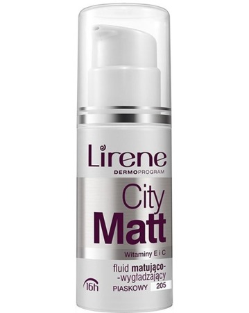 Lirene City Matt Fluid Matująco - Wygładzający Piaskowy 205 50 ml