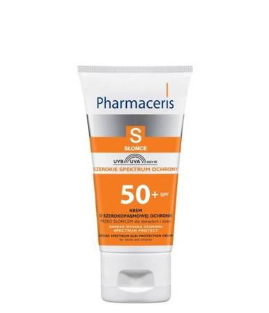 Pharmaceris S Sun Krem O Szerokopaskowej Ochronie UVA  + UVB + HEV + IR + PPD30 + SPF50 Do Twarzy 50 ml