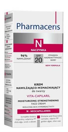 Pharmaceris Vita Capilaril Krem Nawilżająco-Wzmacniający Do Twarzy SPF 20 50 ml